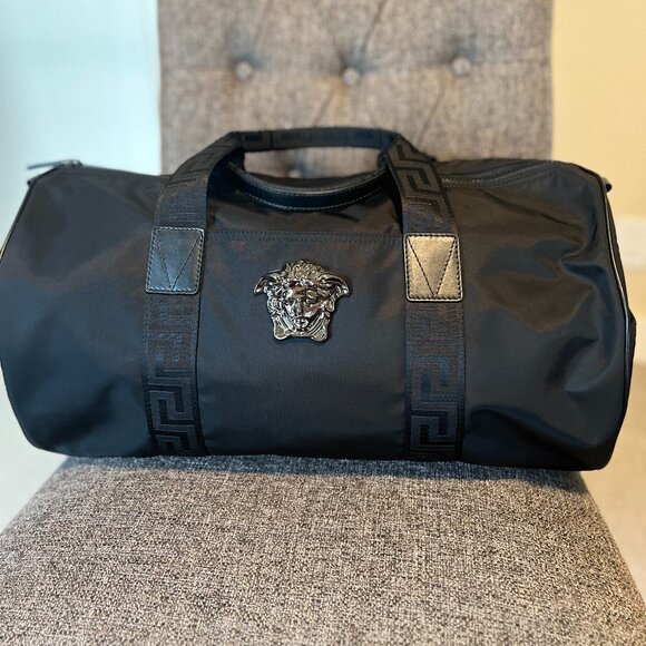 Versace Authentic Nylon Boston Bag - Picture 1 of 16
